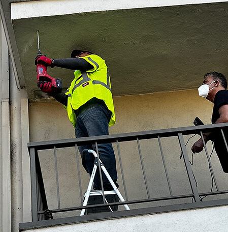 drbalcony balcony inspector inspecting an sb326 HOA Condominium