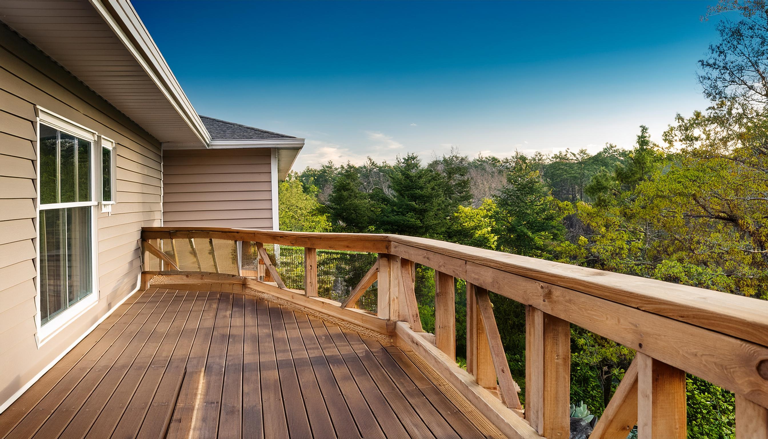 wobbly deck railing on a home